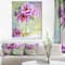 Designart - Purple Peonies in Vase - Floral Art Canvas Print